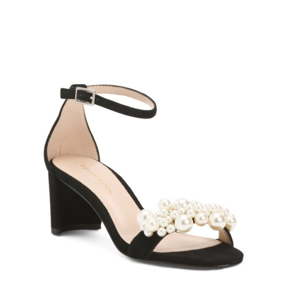 Women's Pelle Moda Vacie Imitation Pearl Heels - Picture 1 of 10